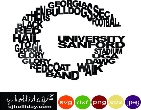Download Bulldogs Georgia Football 18 Svg Dxf Eps Png Arrows Digital Etsy