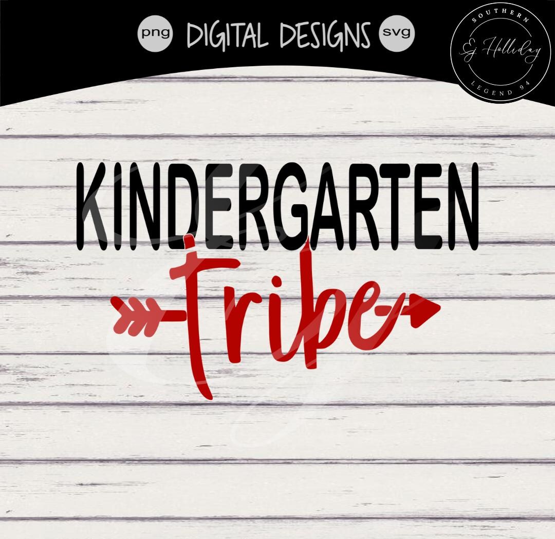 Kindergarten Tribe With Arrow Svg Eps Png Dxf Jpg Jpeg Digital Cutting ...