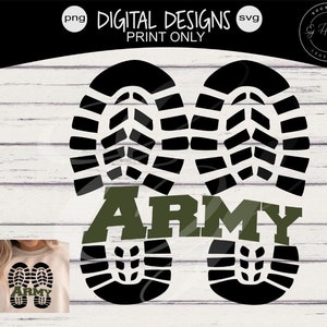 Army Combat Boots Split Design svg png arrows Digital Design Instant Download Vector File Graphic Design Military svg Army svg