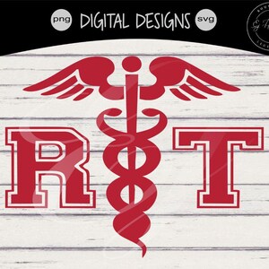 Respiratory Therapist Svg | RT png | RT svg | RRT | Medical | Er |Nicu | Digital Cutting Printing Design | wall art-  Instant Download Red