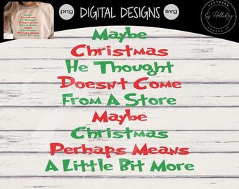 Maybe Christmas He Thought Doesn't Come From a Store svg png Digital Cutting Design Graphic Design Vector, Christmas svg, Christmas png,