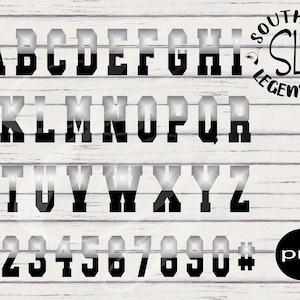 two toned ombre college style alphabet letters - numbers  png Digital Printing Design Instant Download Vector File Graphic