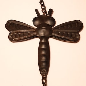 Bronze Finished Dragonflies Wrought Iron Wind Chime with Bell, For the Garden Lover
