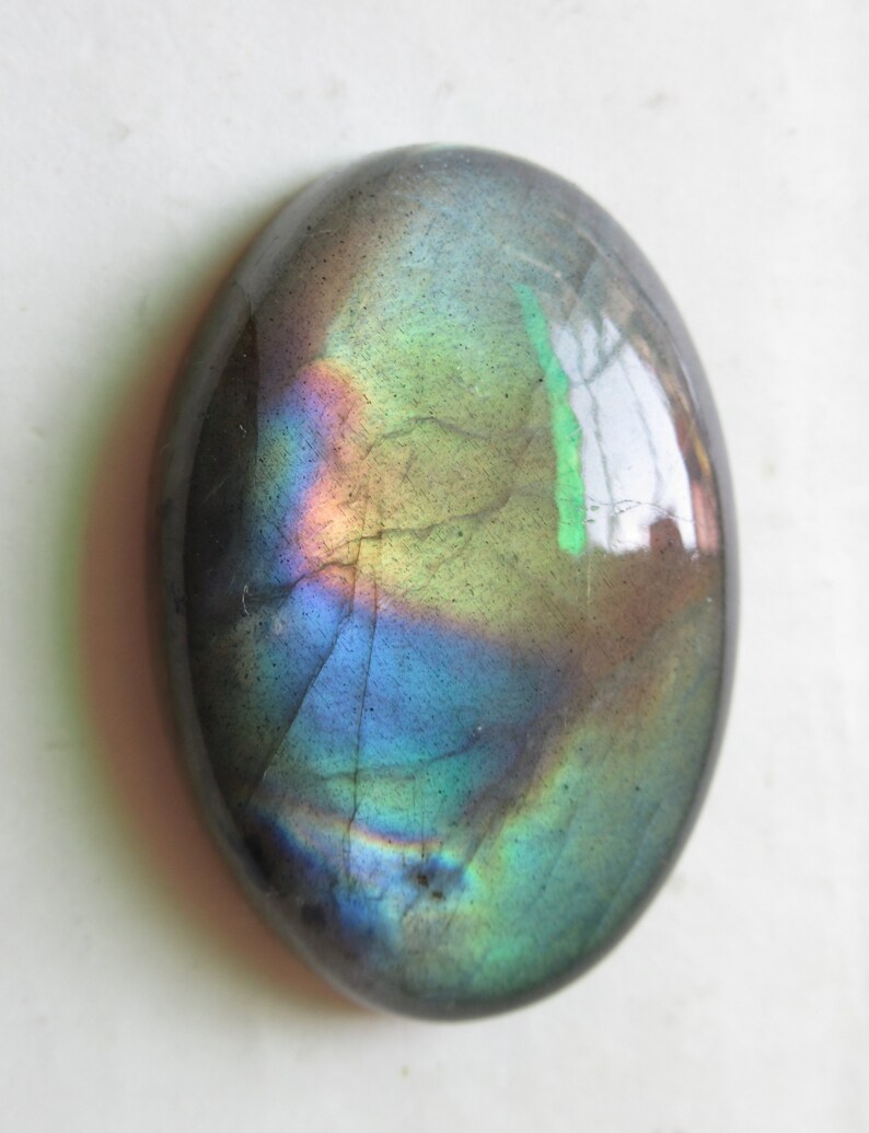 Labradorite Cabochon Natural Labradorite Gemstone Cabochon Size 24 x 35 x 9 mm Loose Labradorite Gemstone Pendant Top Quality ET 8399