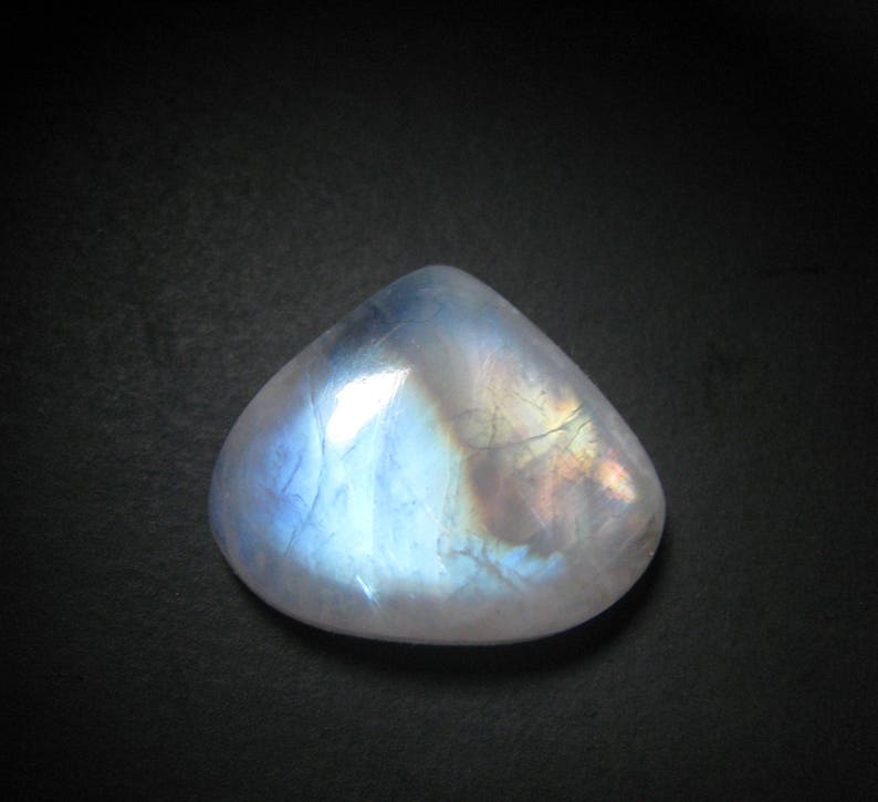 Outstanding Top Grade Quality 100/% Natural Rainbow Moonstone Heart Shape Cabochon Loose Gemstone For Making Jewelry 22.85 Ct 19X23X6mm R5754