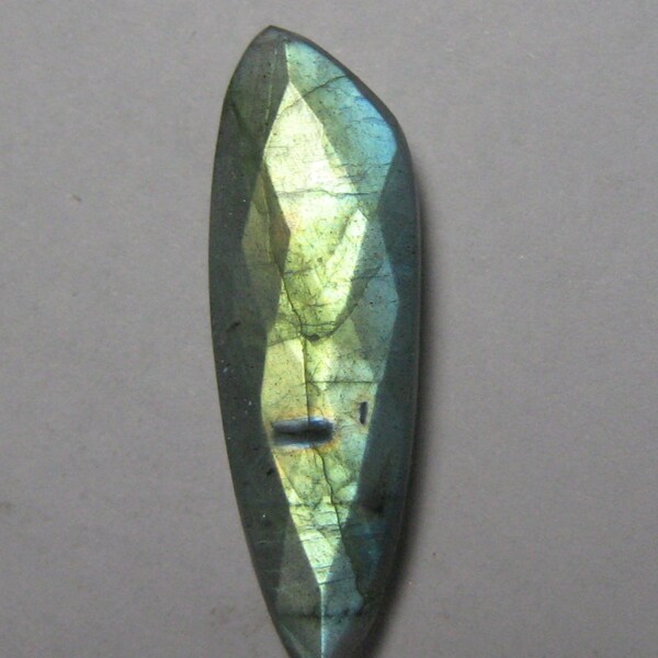 Natural Labradorite cheker cut briolette fancy loose semi precious gemstone cabochon size 11 x 32 mm approx code 2760 wholesale gemstone