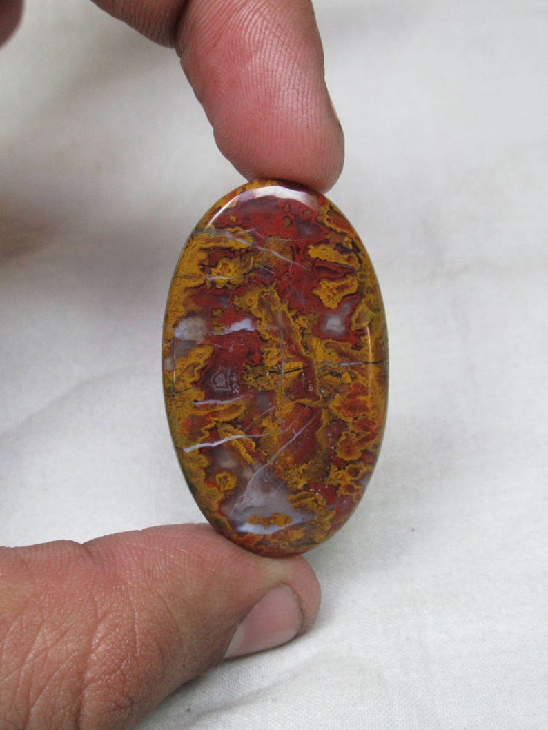 Hungarian Agate Cabochon ET 3758 Hungarian Agate Size 25 x 42 mm Natural Hungarian Agate Loose Semi Precious Gemstone Oval shape