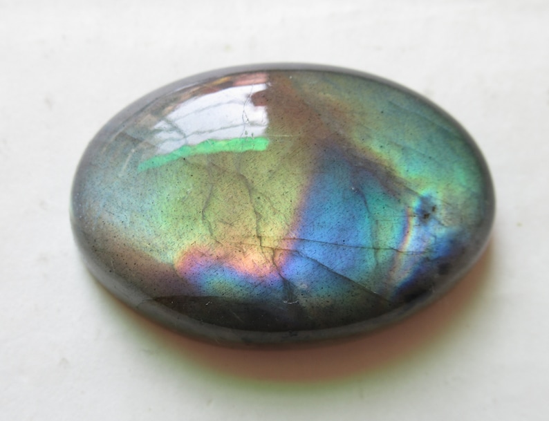 Labradorite Cabochon Natural Labradorite Gemstone Cabochon Size 24 x 35 x 9 mm Loose Labradorite Gemstone Pendant Top Quality ET 8399