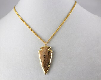 arrow necklace, gold arrow necklace, gift for her, arrow necklace, arrow stone necklace, arrowhead necklace, arrowhead pendant, gift for mom