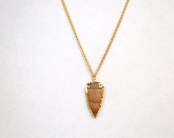 arrow necklace, gold arrow necklace, arrow necklace gold, gift for her, arrow stone necklace, arrowhead necklace, arrowhead pendant