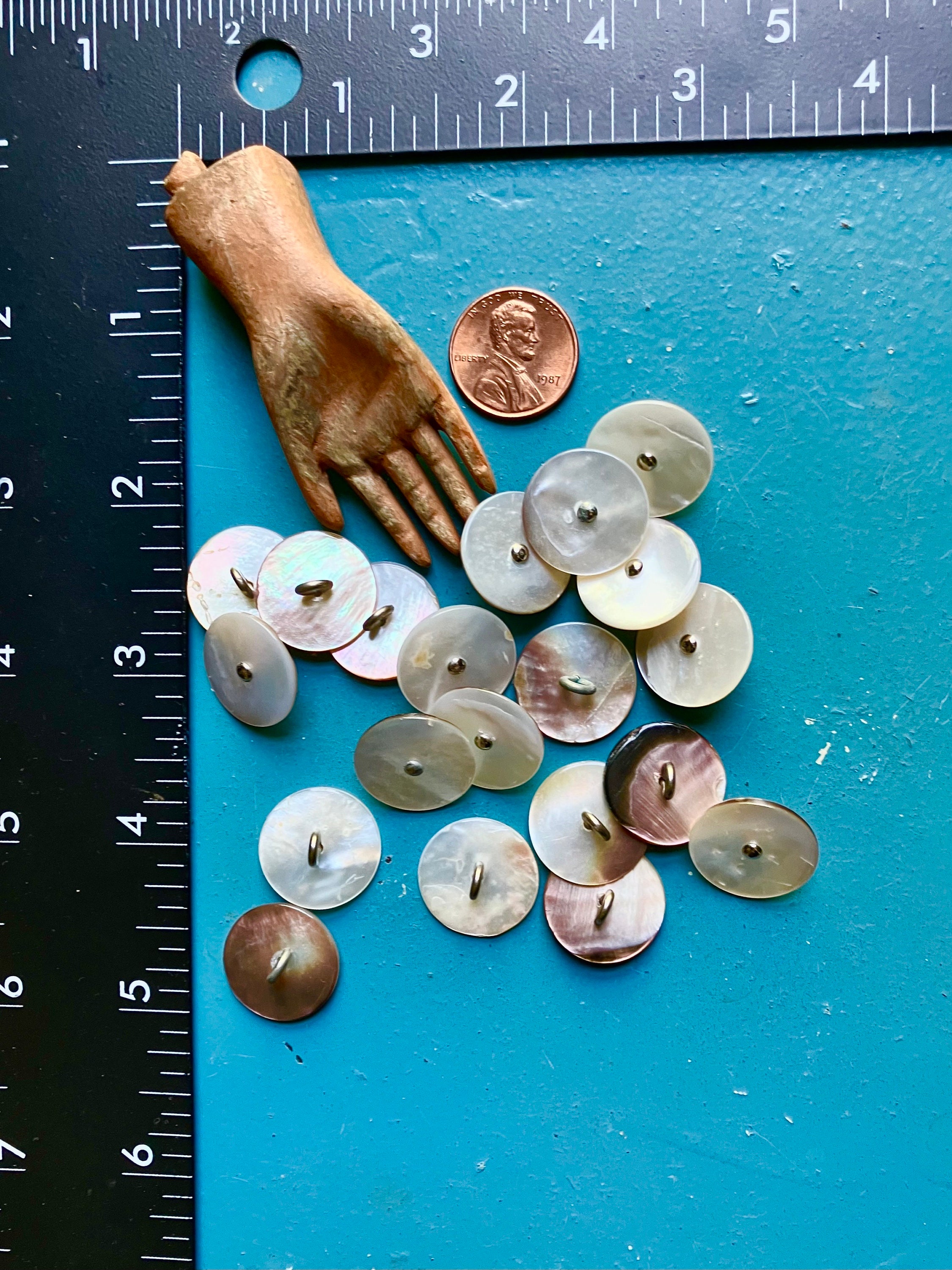 Antique Mother of Pearl Buttons - Etsy
