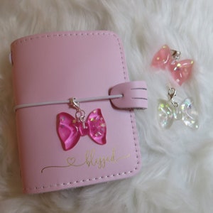 Bow Charm Dangle Clasp Planner Accessories