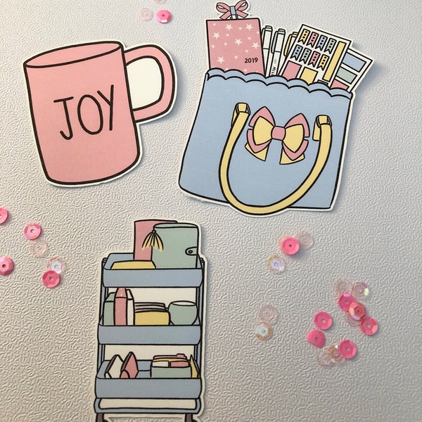 Pastel Planner Accessories Die Cuts Raskog Mug