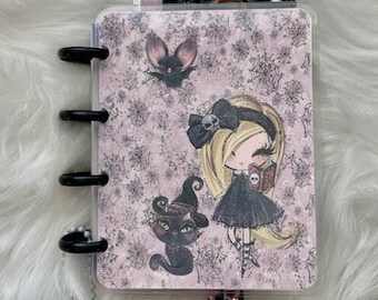 Micro Gothic Girl Halloween Happy Planner Cover Planner Decorations Accessories