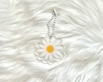 Acrylic Daisy Charm with Chain Planner Accessories Decorations