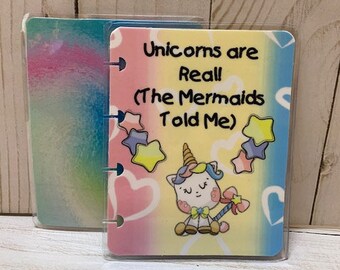 Unicorn Micro Mermaid Happy Planner Cover Planner Decorations Accessories