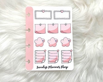 Pink To Do Reminder Notes Stickers Happy Planner Micro Planner Accessories Decorations