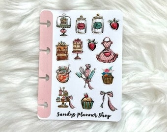 Baking Happy Planner Micro Sticker Sheet Planner Decorations Accessories Micronotes