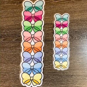 Laminated Bow Bookmark: Planner Pagemarker Decoration