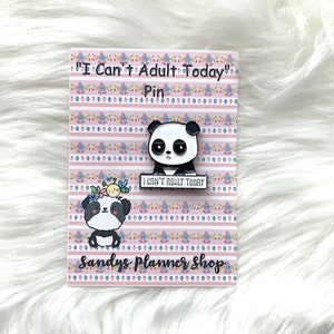 Panda Kawaii Enamel Pin, Cute Kawaii Pin, Panda Kawaii Pin, Panda Bear, Backpack, Cute Pin, Panda Bear Jewelry