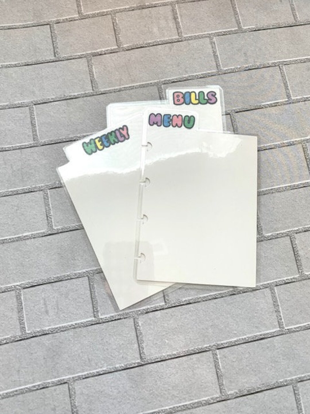 Micro Happy Notes Tab Dividers Pagemarkers Planner Accessories Menu ...