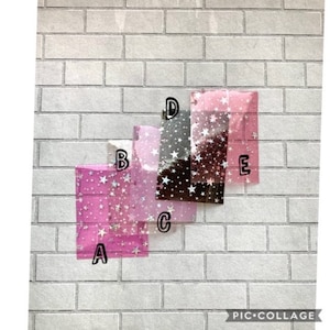 Micro Happy Planner Jelly Vinyl Cover Sparkle Star Dashboard Sparkle Planner Accessories Decorations