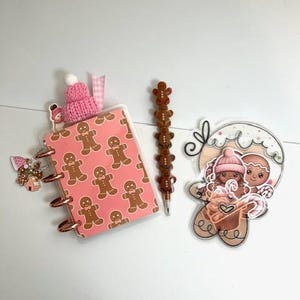 Micro Happy Notes pepparkaks-tema planerarblock och journalset