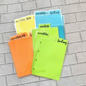 Micro Happy Planner Notes Tab Dividers Pagemarker Monthly Today Notes Planner Accessories Organization