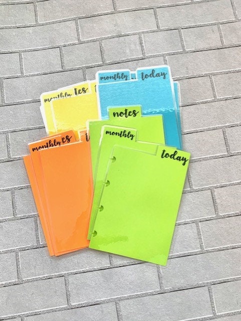 Micro Happy Notes Tab Page Dividers Happy Planner Accessories ...