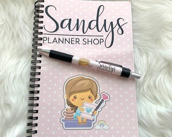 Notebook Lined Pen Planner Accessories Decorations