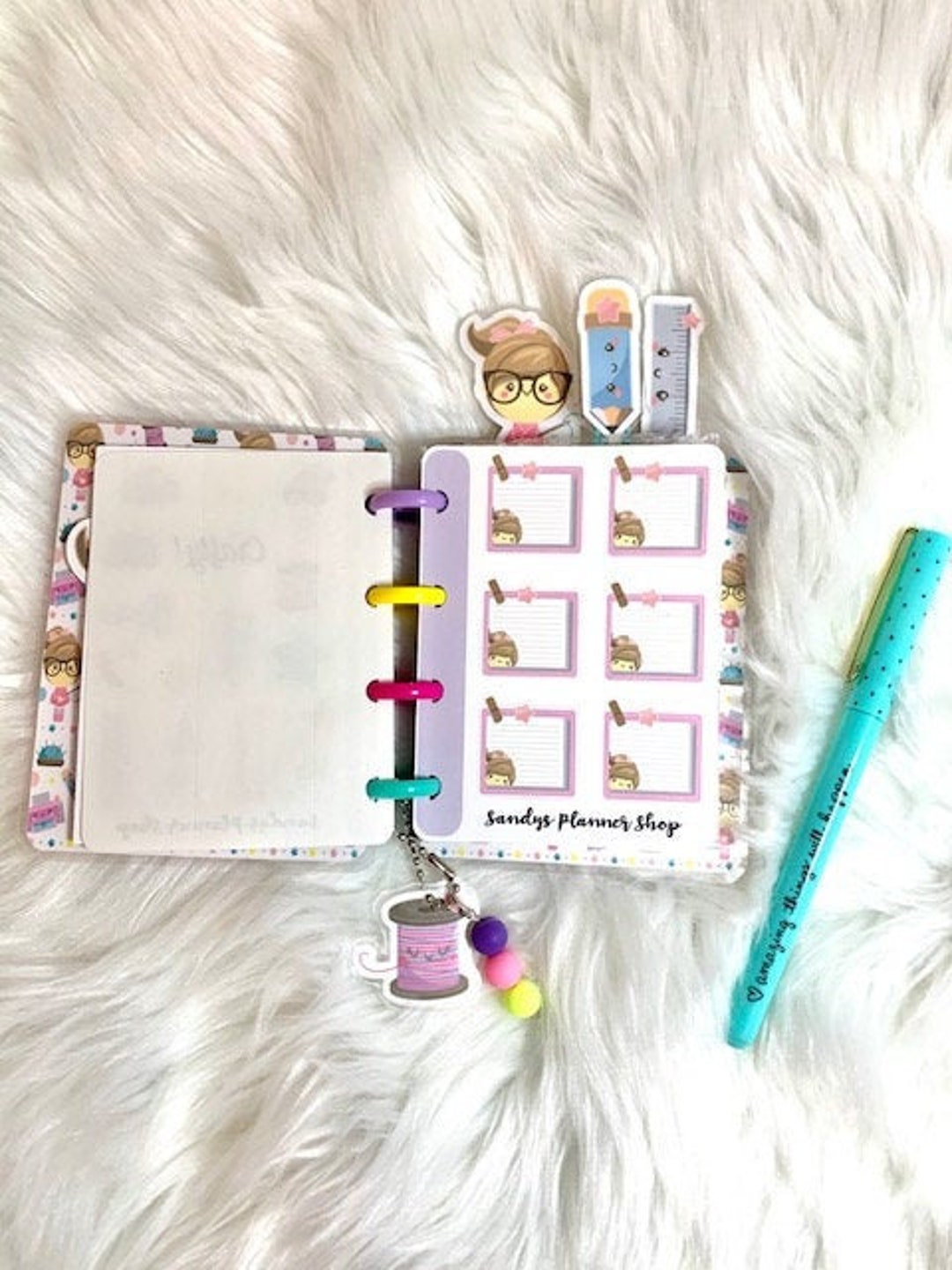 Micro Happy Planner Stickers: Decorative Planner Boxes - Etsy