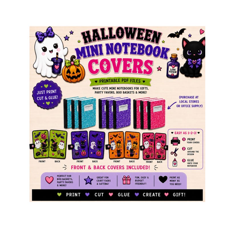 Mini Notebooks Kawaii - Etsy