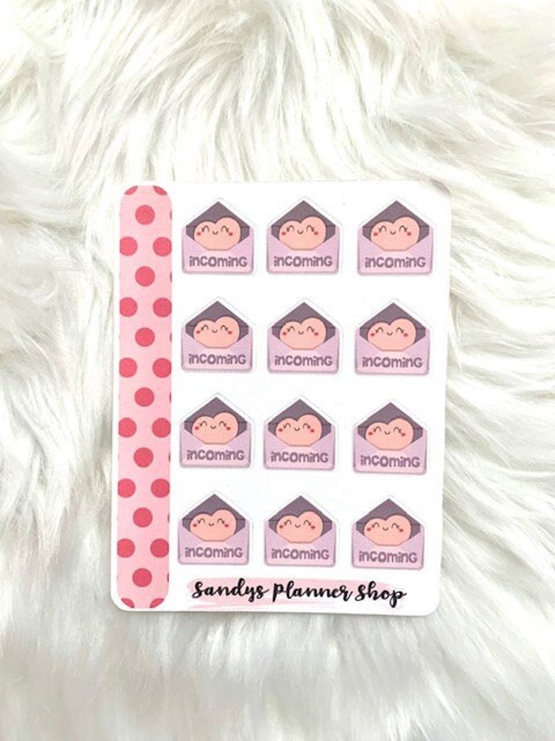 Incoming Mail Envelope Stickers: Micro Happy Planner Decorations - Etsy