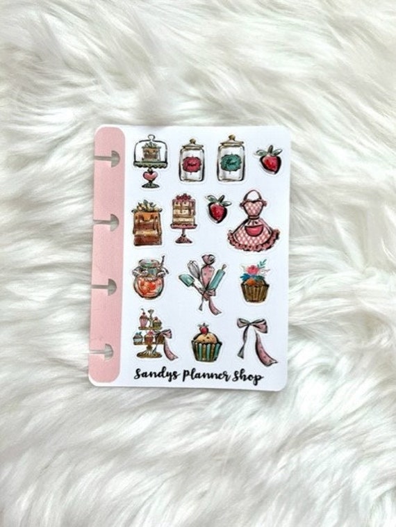 Baking Happy Planner Micro Sticker Sheet Planner Decorations Etsy