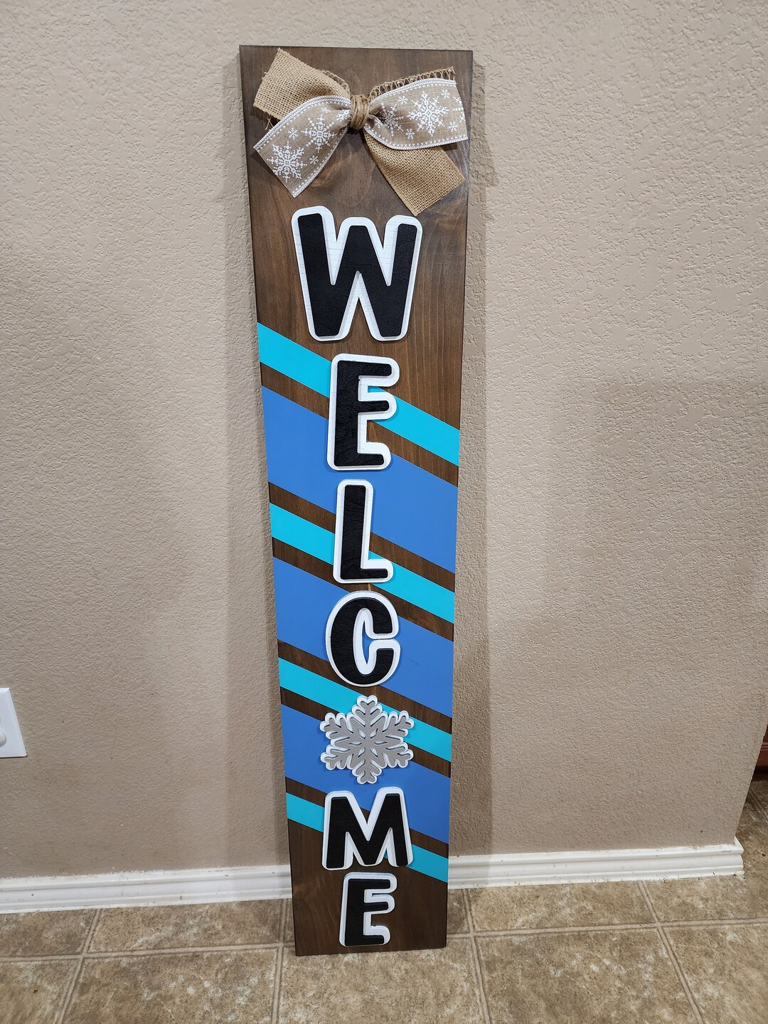 Door Leaner // Porch Leaner // Winter Door Leaner // Etsy