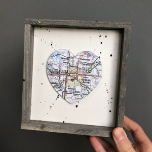 Tulsa Herzschild, Herzkarte Zeichen, Tulsa Oklahoma Zeichen, Tulsa OK Geschenk, Tulsa Karte, Universität von Tulsa, Kartengeschenk, Abschlussgeschenk