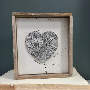 New York Heart Sign, Heart Map Sign, New York City Sign, NYC Gift, Map Gift, Travel Gift, NYU, Columbia University, Graduation Gift