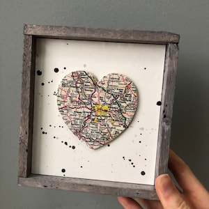 Signe de coeur de Pittsburgh, carte de coeur, signe de Pittsburgh PA, cadeau de Pittsburgh PA, carte de Pittsburgh, cadeau de remise des diplômes, Pitt