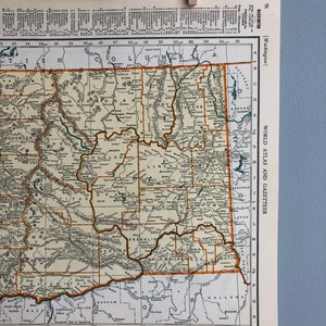 Vintage Virginia and Washington Map, Virginia Map Wall Art, Washington Map Gift, Virginia State Map, Vintage Map Wall Art, Vintage Map Gift image 7