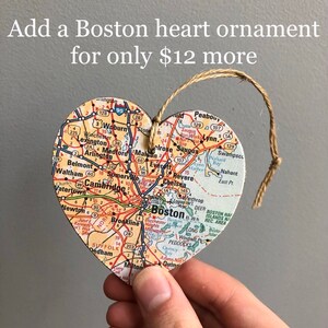 Boston Heart Sign, Heart Map Sign, Boston MA Sign, Boston MA Gift, Boston Map, Boston University, Graduation gift, Harvard University Sign and Ornament
