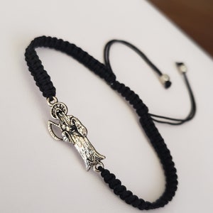 Santa muerte holy Death bracelet adjustable