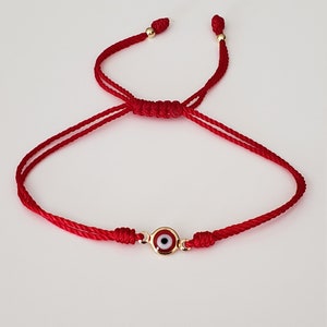 Pulsera Roja Con Ojo Turco ajustable