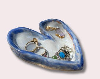 Blue & White Heart Dish