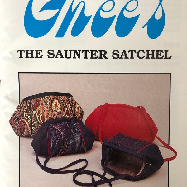 Ghee’s Saunter Satchel Purse Pattern 1980’s