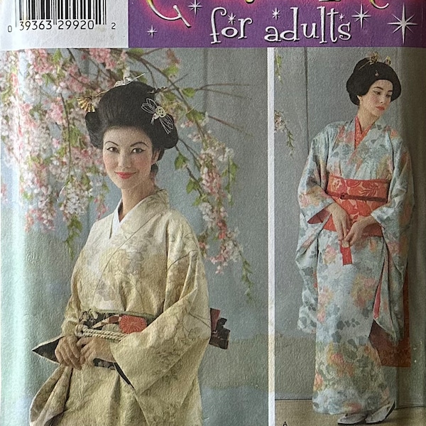 Andrea Schewe -Geisha Kimono- Simplicity Costume 4090 - NEW- OOP Patterns