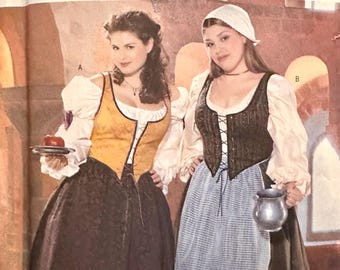 Renaissance Serving Maid- Middle Ages Historical Fashion - Octoberfest Cosplay Pattern