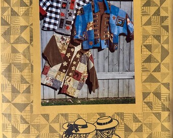 Squares and Stars- Upcycled Patchwork Jacket Pattern