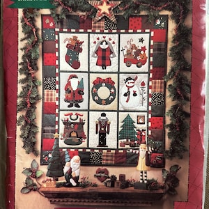 Visions of Christmas - Appliqué Quilt - Wallhanging Pattern