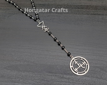 Lilith and Lucifer Rosary, Black