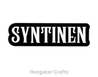 Syntinen (Pecador) Pegatina, negro/blanco